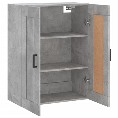 vidaXL Wall Mounted Cabinet Concrete Grey 69.5x34x90cm Engineered Wood