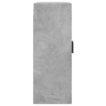 vidaXL Wall Mounted Cabinet Concrete Grey 69.5x34x90cm Engineered Wood