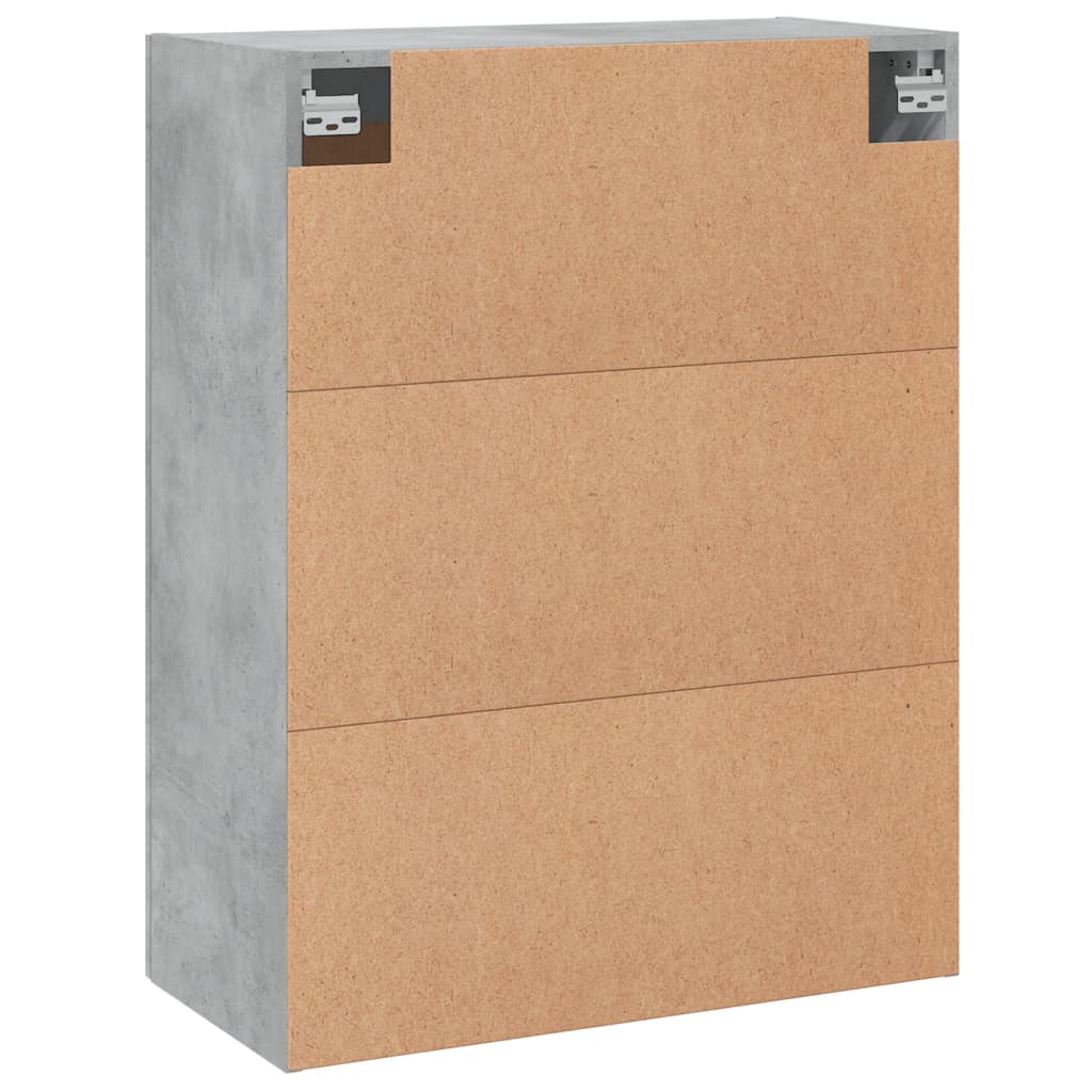 vidaXL Wall Mounted Cabinet Concrete Grey 69.5x34x90cm Engineered Wood