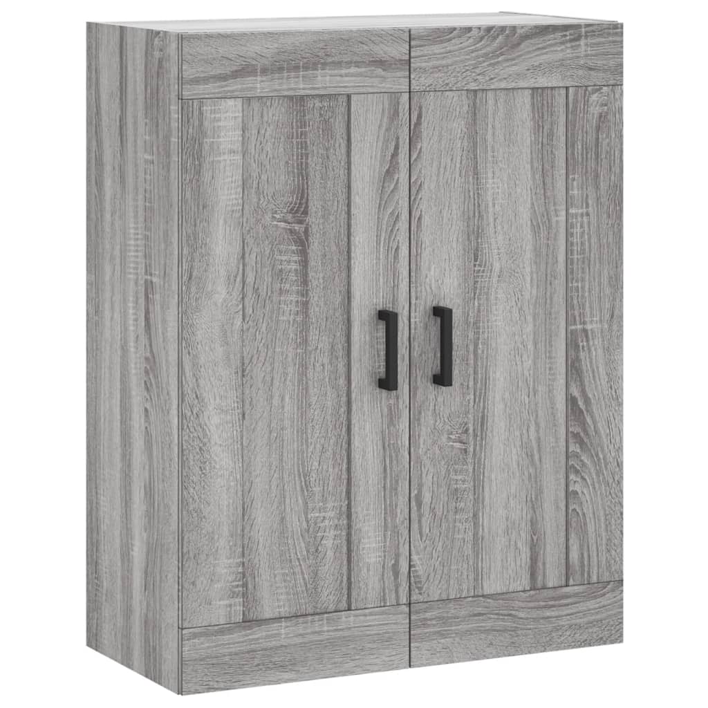 vidaXL Wall Mounted Cabinet Grey Sonoma 69,5x34x90 cm Engineered Wood