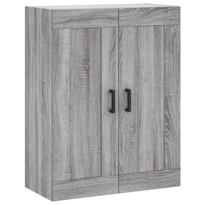 vidaXL Wall Mounted Cabinet Grey Sonoma 69,5x34x90 cm Engineered Wood