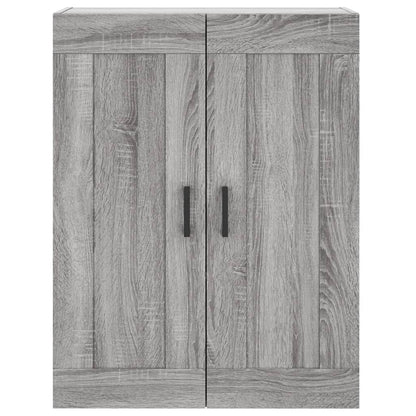 vidaXL Wall Mounted Cabinet Grey Sonoma 69,5x34x90 cm Engineered Wood