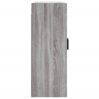 vidaXL Wall Mounted Cabinet Grey Sonoma 69,5x34x90 cm Engineered Wood