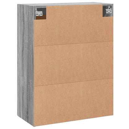 vidaXL Wall Mounted Cabinet Grey Sonoma 69,5x34x90 cm Engineered Wood