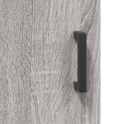 vidaXL Wall Mounted Cabinet Grey Sonoma 69,5x34x90 cm Engineered Wood