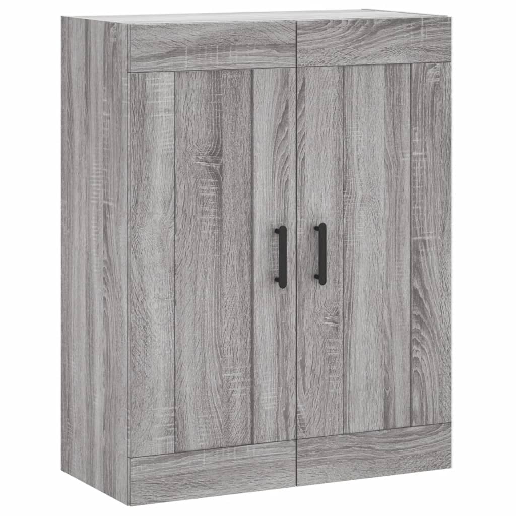 vidaXL Wall Mounted Cabinet Grey Sonoma 69.5x34x90 cm Engineered Wood