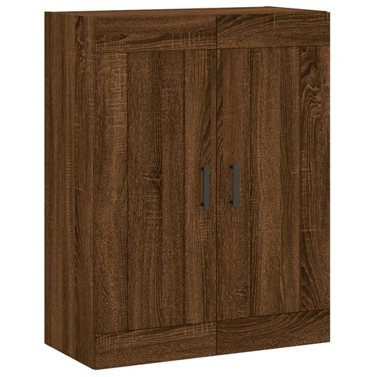 vidaXL Wall Mounted Cabinet Brown Oak 69,5x34x90 cm Engineered Wood