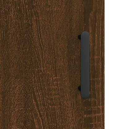 vidaXL Wall Mounted Cabinet Brown Oak 69.5x34x90 cm Engineered Wood