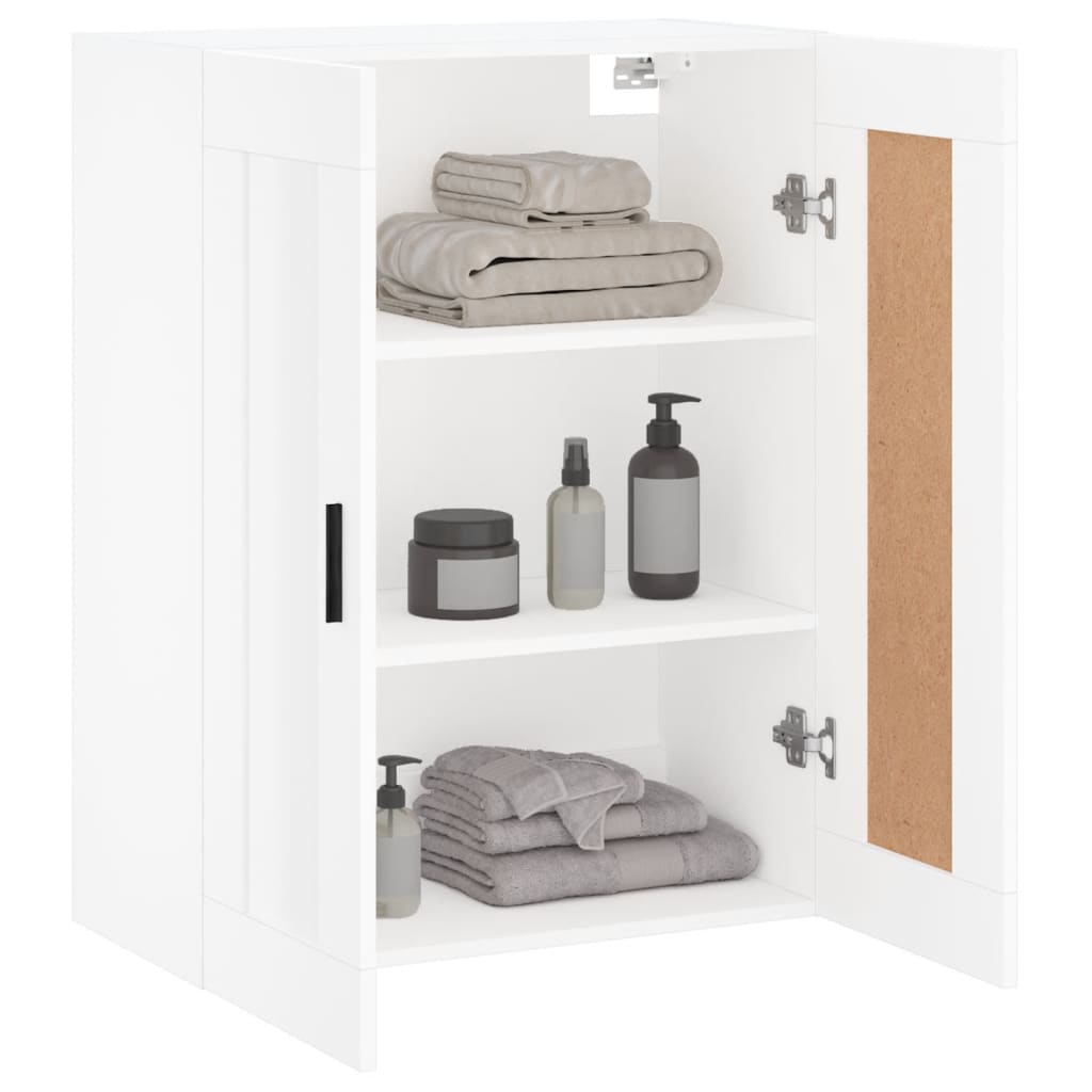vidaXL Wall Mounted Cabinet White 69,5x34x90 cm Engineered Wood