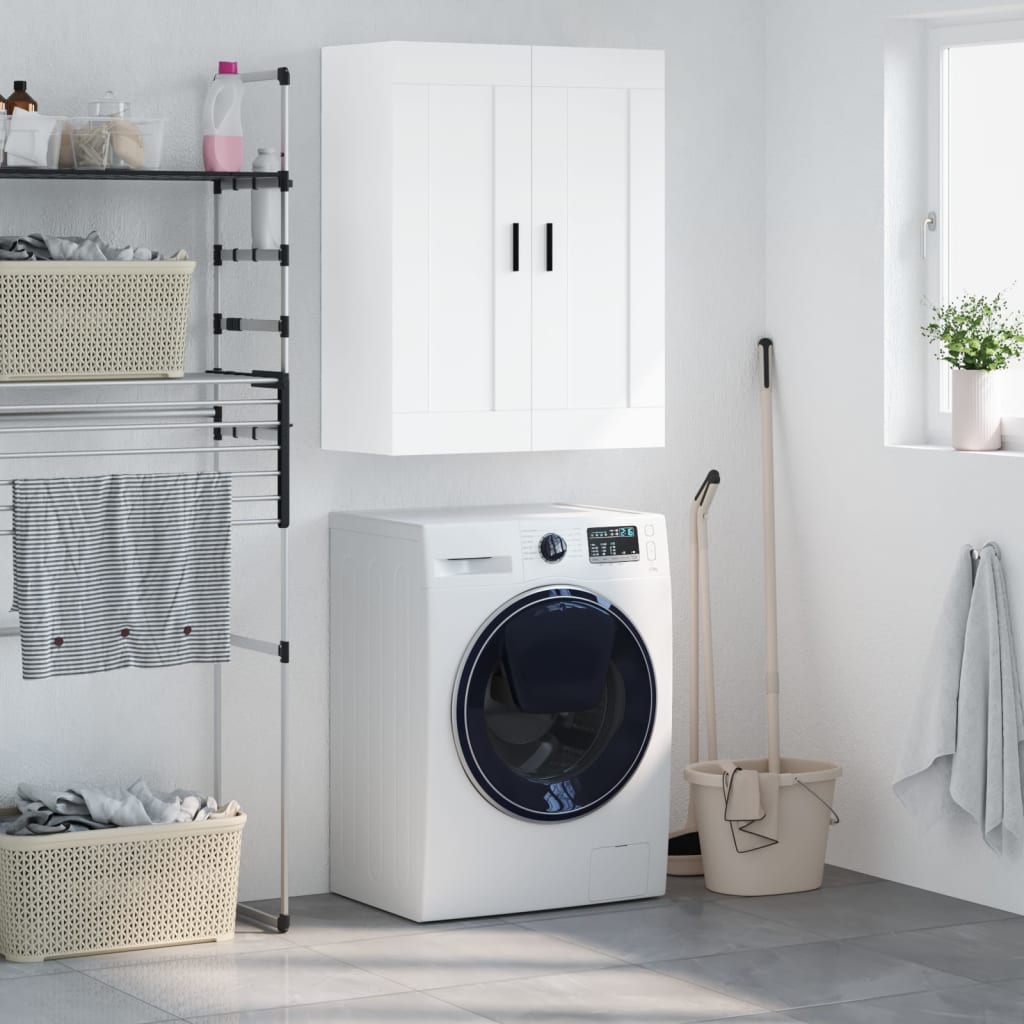 vidaXL Wall Mounted Cabinet White 69,5x34x90 cm Engineered Wood