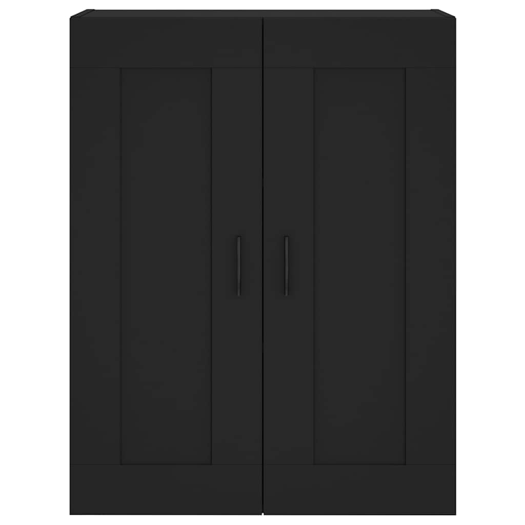 vidaXL Wall Mounted Cabinet Black 69,5x34x90 cm Engineered Wood
