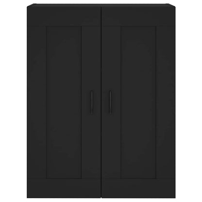 vidaXL Wall Mounted Cabinet Black 69,5x34x90 cm Engineered Wood