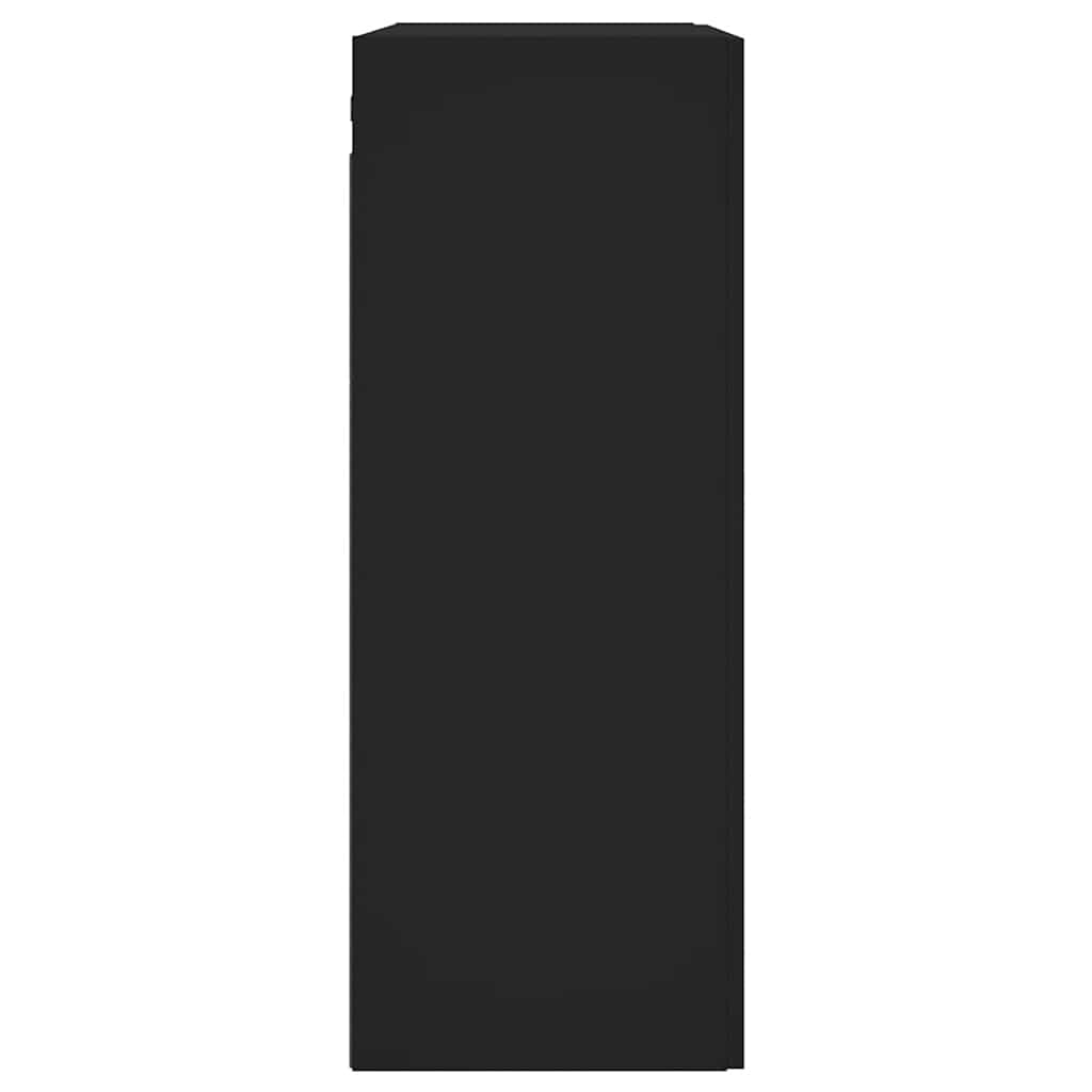 vidaXL Wall Mounted Cabinet Black 69,5x34x90 cm Engineered Wood