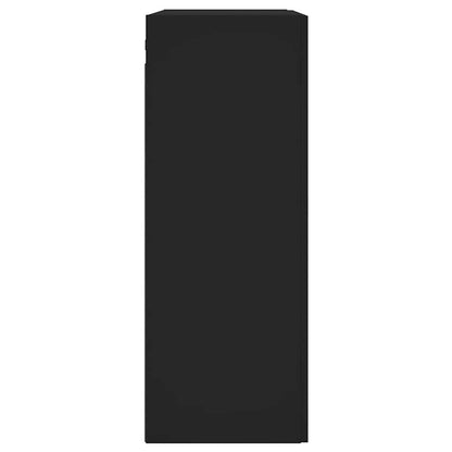 vidaXL Wall Mounted Cabinet Black 69,5x34x90 cm Engineered Wood