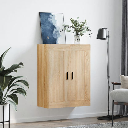 vidaXL Wall Mounted Cabinet Sonoma Oak 69,5x34x90 cm Engineered Wood