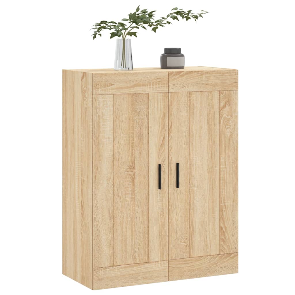 vidaXL Wall Mounted Cabinet Sonoma Oak 69,5x34x90 cm Engineered Wood