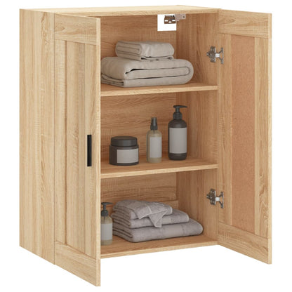 vidaXL Wall Mounted Cabinet Sonoma Oak 69,5x34x90 cm Engineered Wood