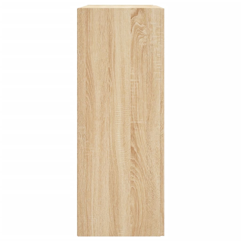 vidaXL Wall Mounted Cabinet Sonoma Oak 69,5x34x90 cm Engineered Wood