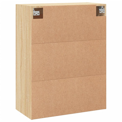 vidaXL Wall Mounted Cabinet Sonoma Oak 69,5x34x90 cm Engineered Wood