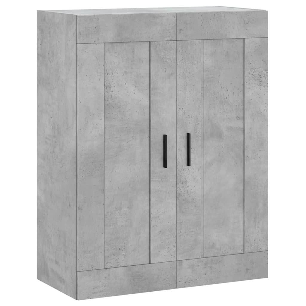 vidaXL Wall Mounted Cabinet Concrete Grey 69.5x34x90cm Engineered Wood