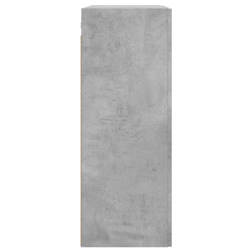 vidaXL Wall Mounted Cabinet Concrete Grey 69.5x34x90cm Engineered Wood
