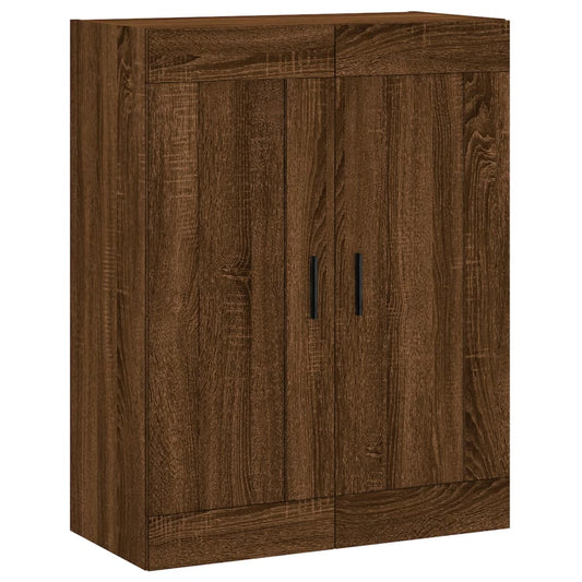 vidaXL Wall Mounted Cabinet Brown Oak 69,5x34x90 cm Engineered Wood