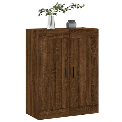 vidaXL Wall Mounted Cabinet Brown Oak 69,5x34x90 cm Engineered Wood
