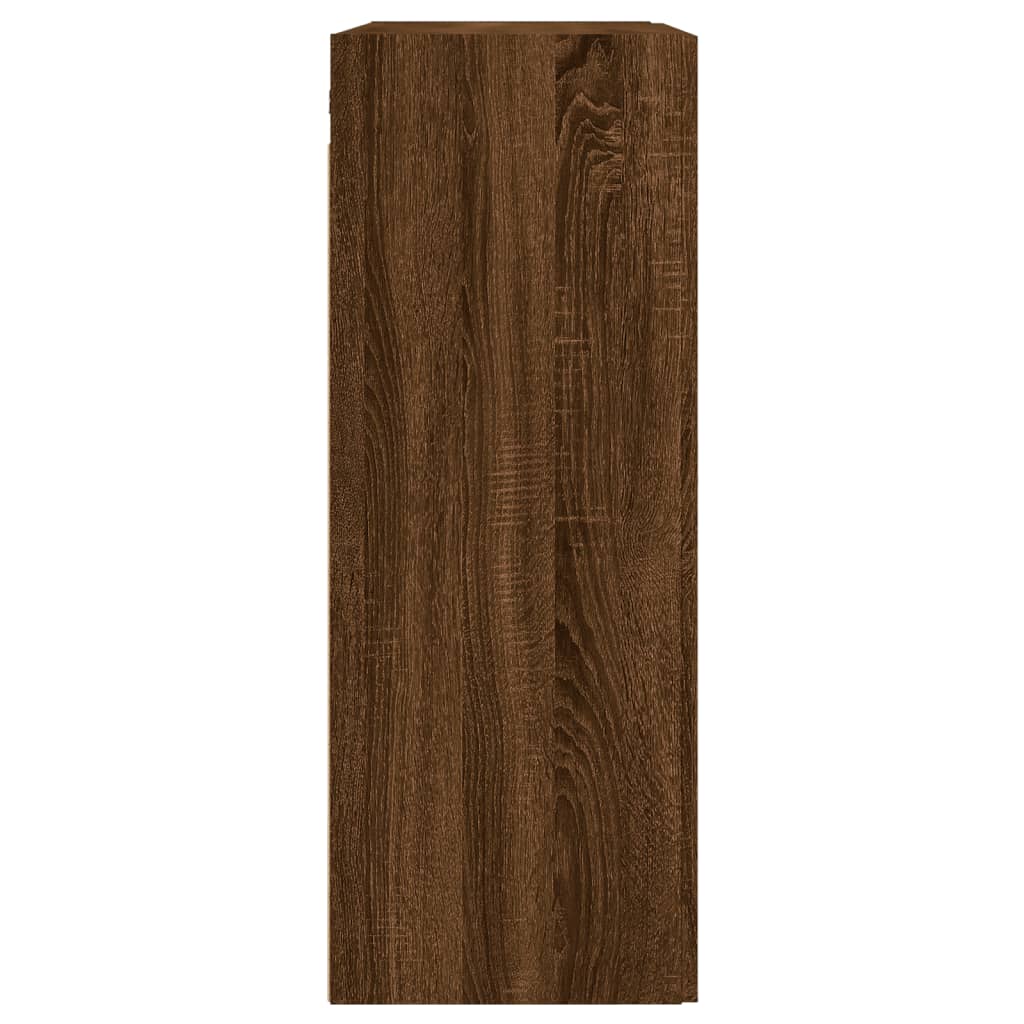 vidaXL Wall Mounted Cabinet Brown Oak 69,5x34x90 cm Engineered Wood