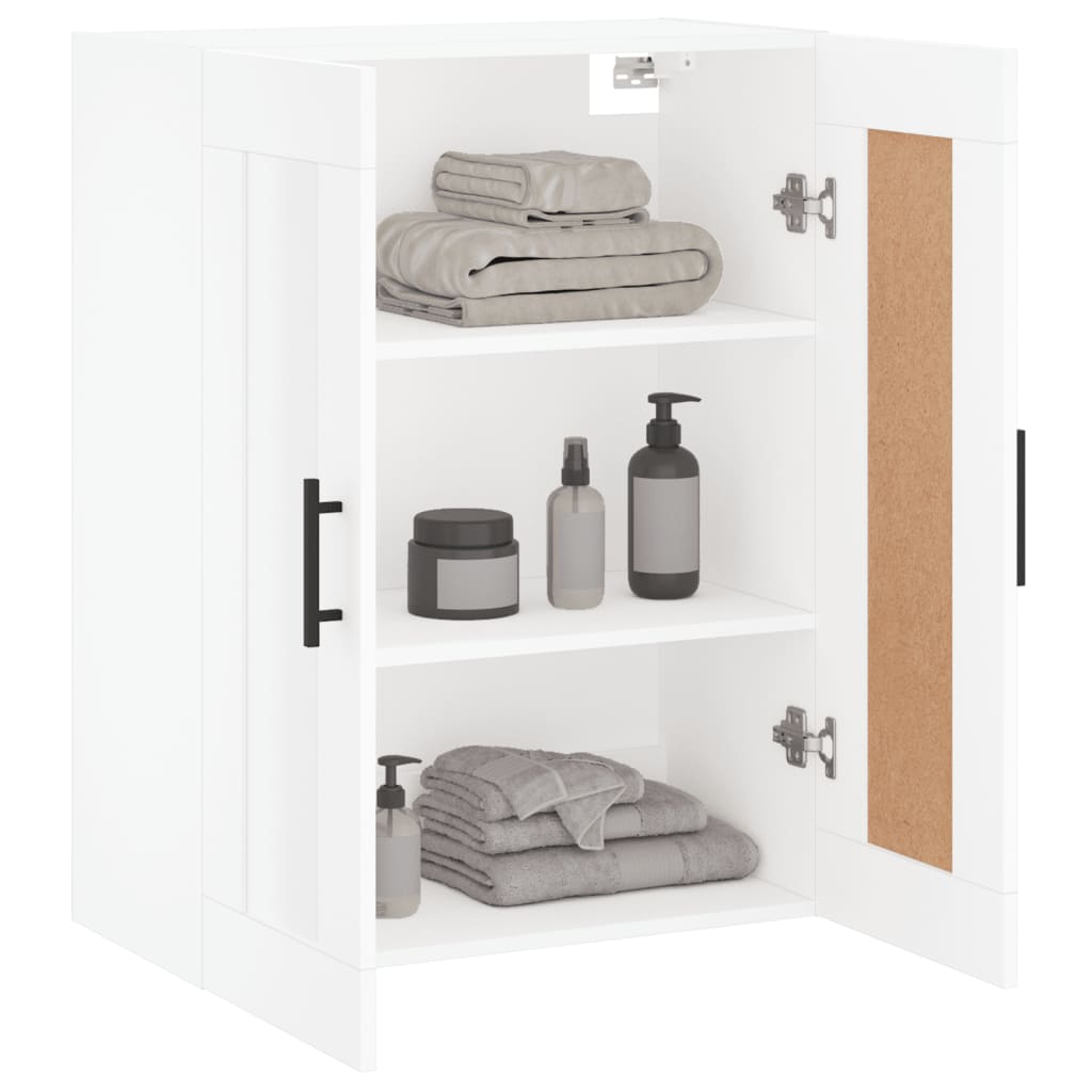 vidaXL Wall Mounted Cabinet White 69,5x34x90 cm Engineered Wood