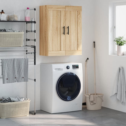 vidaXL Wall Mounted Cabinet Sonoma Oak 69,5x34x90 cm Engineered Wood