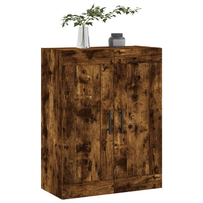 vidaXL Wall Mounted Cabinet Smoked Oak 69,5x34x90 cm Engineered Wood