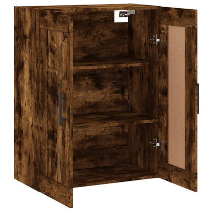 vidaXL Wall Mounted Cabinet Smoked Oak 69,5x34x90 cm Engineered Wood