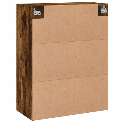 vidaXL Wall Mounted Cabinet Smoked Oak 69,5x34x90 cm Engineered Wood