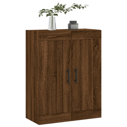 vidaXL Wall Mounted Cabinet Brown Oak 69.5x34x90 cm Engineered Wood