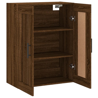 vidaXL Wall Mounted Cabinet Brown Oak 69.5x34x90 cm Engineered Wood