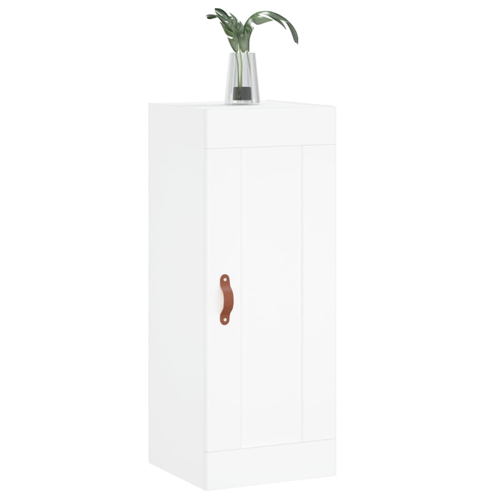 vidaXL Wall Mounted Cabinet White 34.5x34x90 cm Engineered Wood