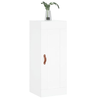 vidaXL Wall Mounted Cabinet White 34.5x34x90 cm Engineered Wood