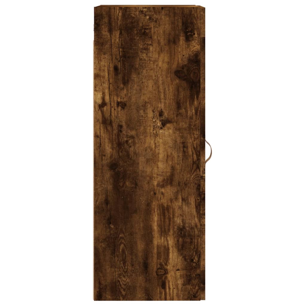 vidaXL Wall Mounted Cabinet Smoked Oak 34.5x34x90 cm Engineered Wood