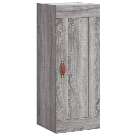 vidaXL Wall Mounted Cabinet Grey Sonoma 34,5x34x90 cm Engineered Wood