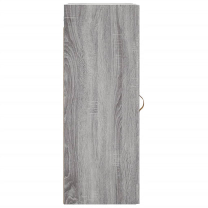 vidaXL Wall Mounted Cabinet Grey Sonoma 34.5x34x90 cm Engineered Wood