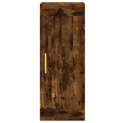 vidaXL Wall Mounted Cabinet Smoked Oak 34.5x34x90 cm Engineered Wood