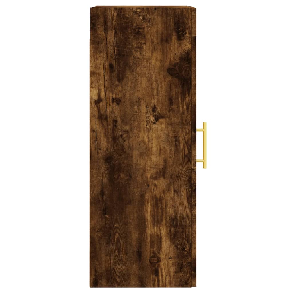 vidaXL Wall Mounted Cabinet Smoked Oak 34.5x34x90 cm Engineered Wood