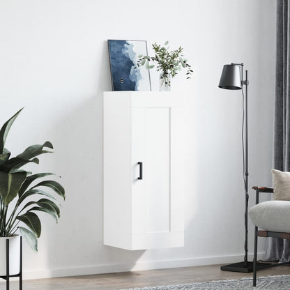 vidaXL Wall Mounted Cabinet White 34,5x34x90 cm Engineered Wood