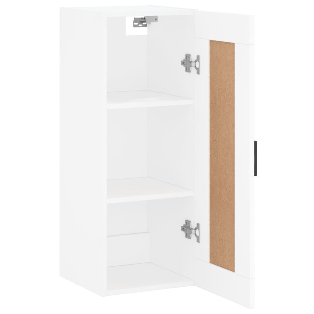 vidaXL Wall Mounted Cabinet White 34.5x34x90 cm Engineered Wood