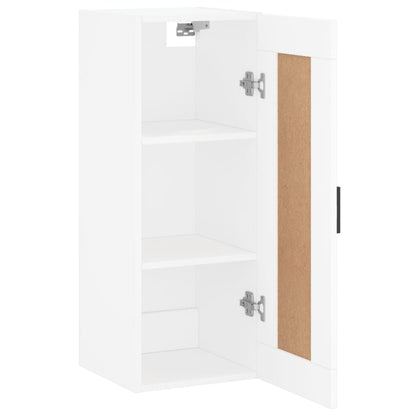 vidaXL Wall Mounted Cabinet White 34.5x34x90 cm Engineered Wood