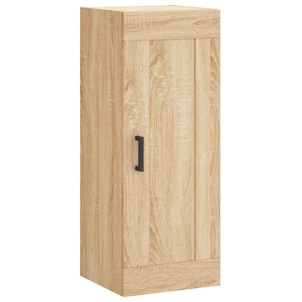 vidaXL Wall Mounted Cabinet Sonoma Oak 34,5x34x90 cm Engineered Wood