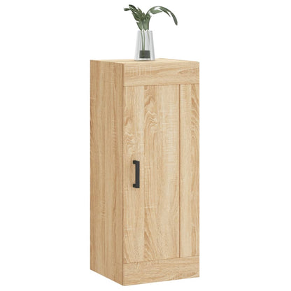 vidaXL Wall Mounted Cabinet Sonoma Oak 34,5x34x90 cm Engineered Wood