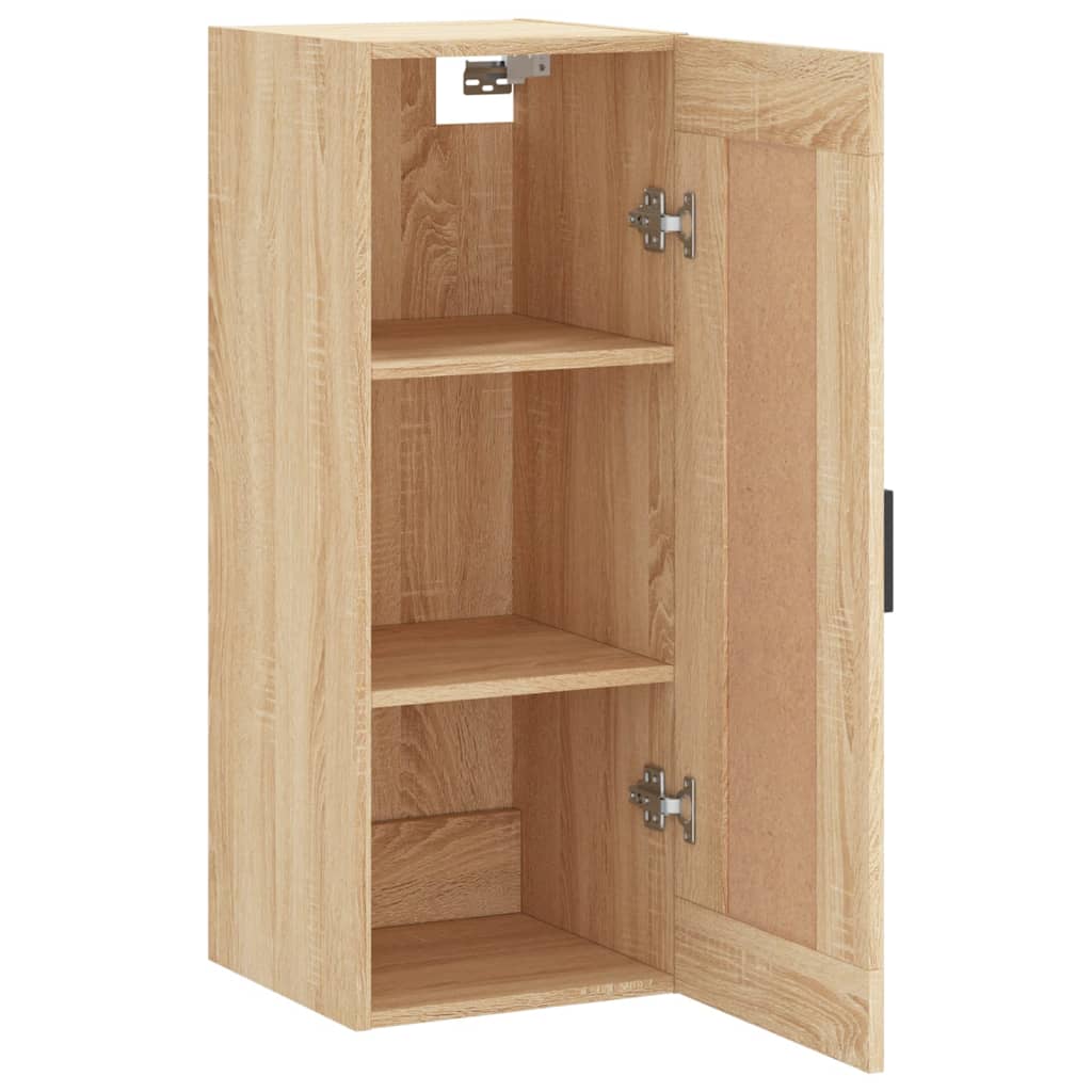 vidaXL Wall Mounted Cabinet Sonoma Oak 34.5x34x90 cm Engineered Wood