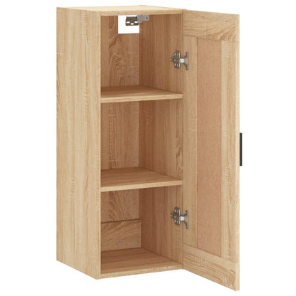 vidaXL Wall Mounted Cabinet Sonoma Oak 34.5x34x90 cm Engineered Wood