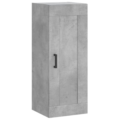 vidaXL Wall Mounted Cabinet Concrete Grey 34,5x34x90 cm Engineered Wood